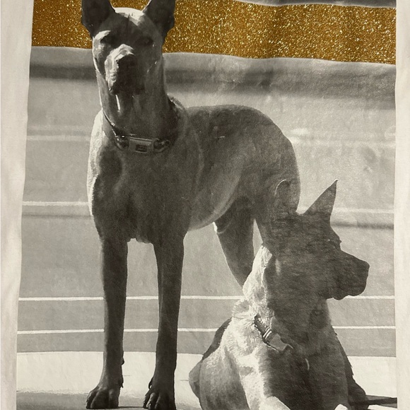 Palm Angles White Doberman Tee - Picture 2 of 5